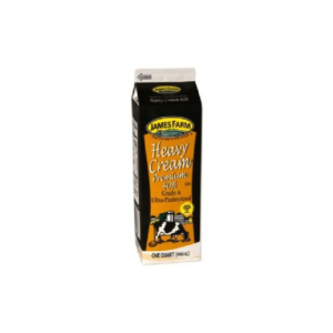 James Farm - Heavy Whipping Cream, 40% 32 Oz