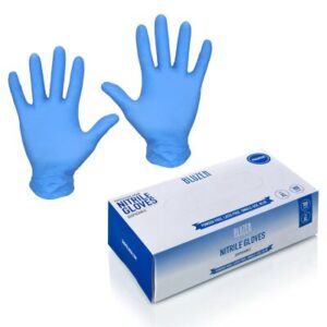 BLUE NITRILE GLOVE POWDER FREE